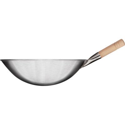 Wok-Pfanne, Edelstahl...