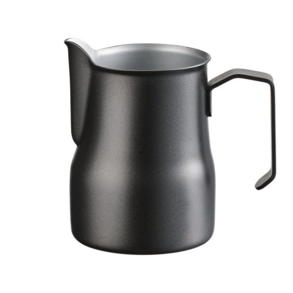 Stalgast Milchkännchen aus Edelstahl, emailliert, schwarz, 0,35 L