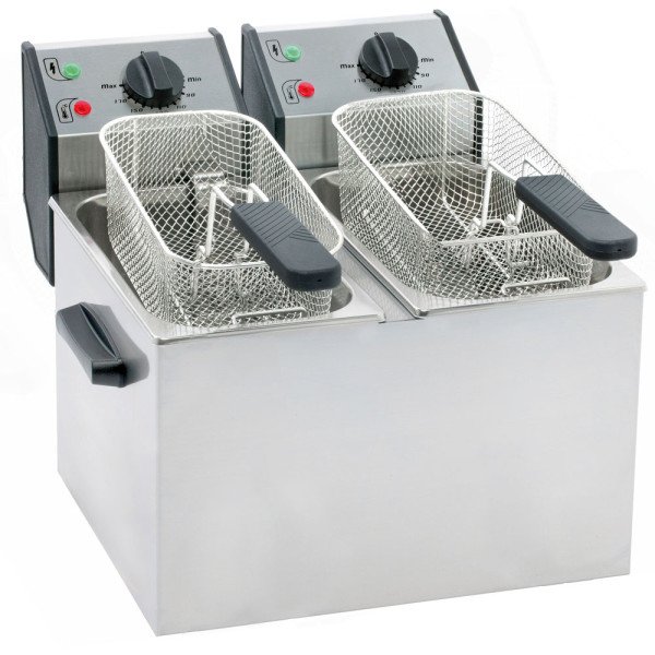 ROLLER GRILL Fritteuse mit zwei Becken, 2 x 5 Liter
