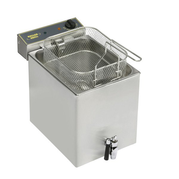ROLLER GRILL Fritteuse mit Ablasshahn, 12 Liter