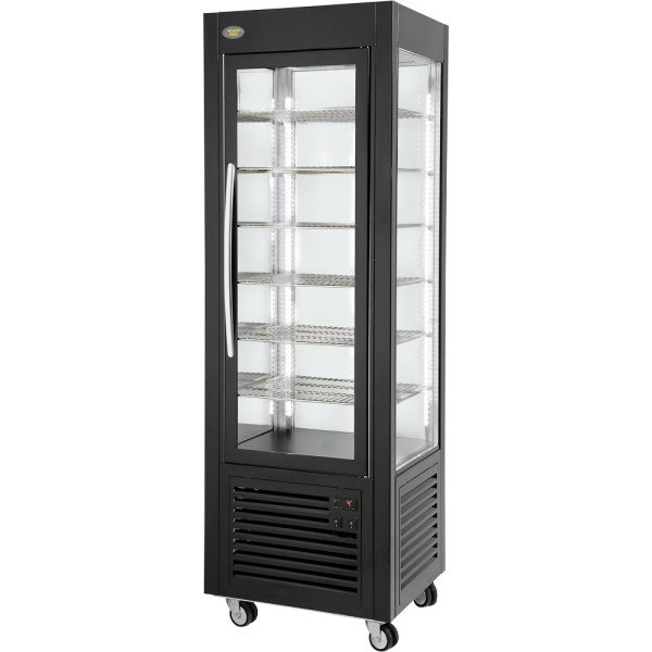 ROLLER GRILL Präsentations-Kühltheke, fahrbar, 600x630x1850 mm (BxTxH)