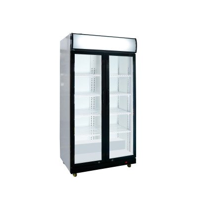 Glastür-Kühlschrank mit...