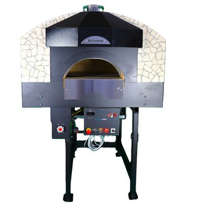 iGastroNomic forno pizza a gas professionale EASY R 90 GVEN2 EL con pietra rotante 90 cm