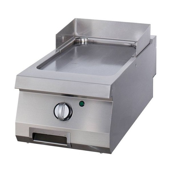 Gastro Heavy Duty Grillplatte - Glatte Chrom - Einzeleinheit - 70 cm Tief - Elektrisch