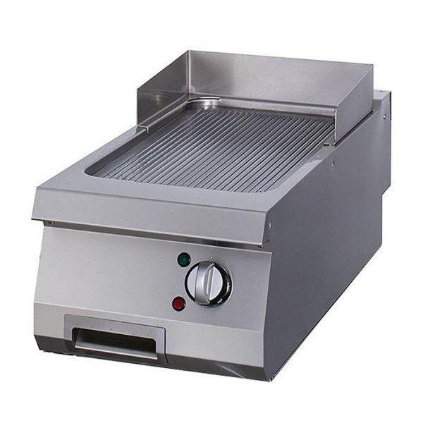 Gastro Heavy Duty Grillplatte - Gerilltes Chrom - Einzeleinheit - 70 cm Tief - Elektrisch