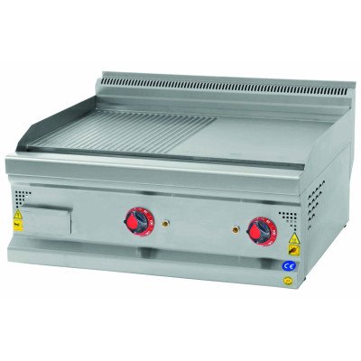 Elektro Bratplatte - 9 kW - Glatt & Gerillt