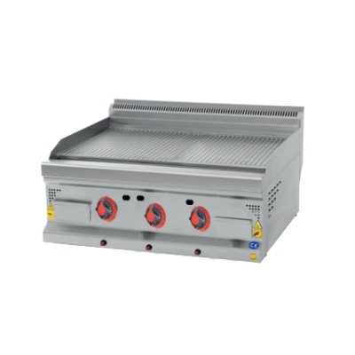 Piastra a gas - 21,2 kW - Liscia