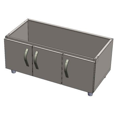 Base in acciaio inox da 1200mm