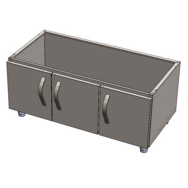 Base in acciaio inox da 1200mm