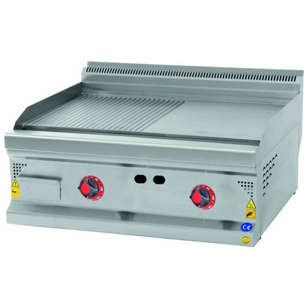 Piastra a gas - 14,5 kW - Liscia & Rigata