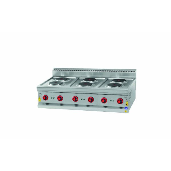 Electric stove - 15 kW - 4 plates round