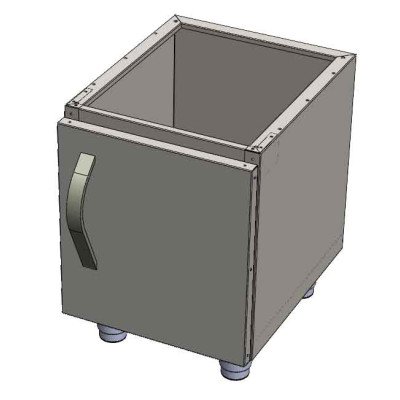 Base in acciaio inox da 400mm