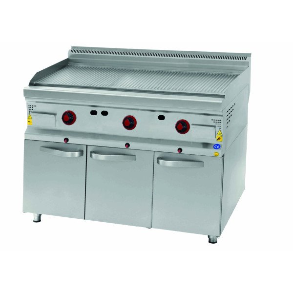 Piastra a gas - 21,2 kW - Grigliata