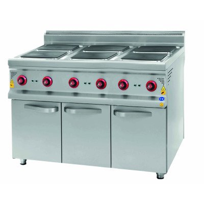 Electric stove - 24 kW - 4 plates square