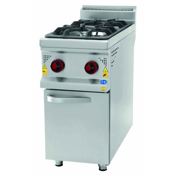 Fornello a gas - 14,33 kW - 2 fuochi