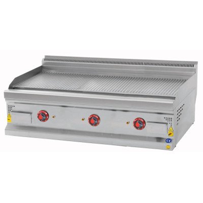 Piastra elettrica - 22,5 kW - Grigliata