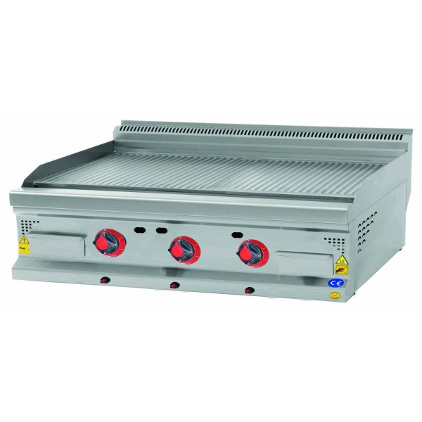 Piastra a gas - 21,2 kW - Grigliata