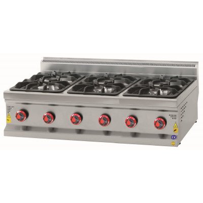 Gas hob - 42.99 kW - 6 burners