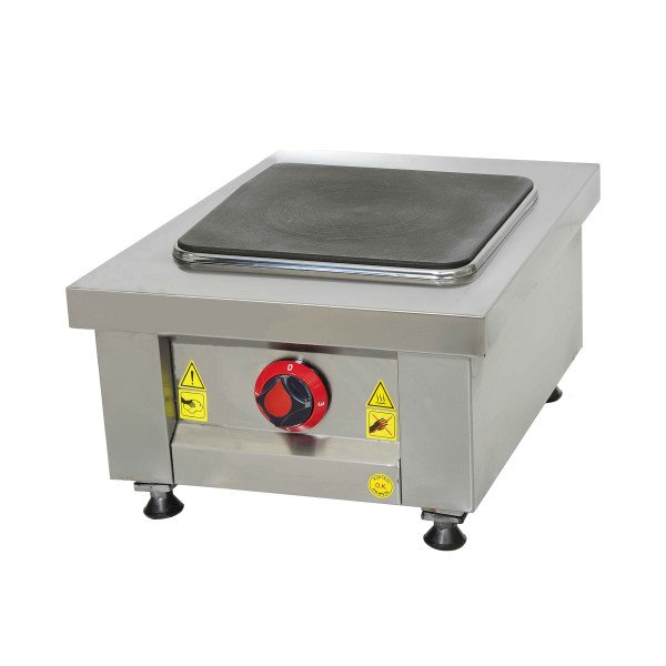 Piastra Elettrica da Tavolo - 4 kW - 1 Fuoco Quadrato
