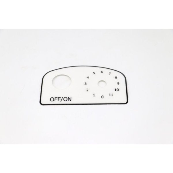 MPM7 - Label For Control Panel 10