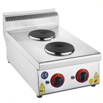 Electric stove - 3 kW - 2 plates round