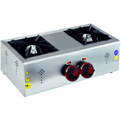 Gas hob - 8.06 kW - 2 burners