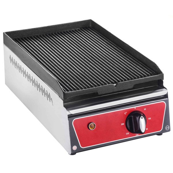 Piastra elettrica - 1,3 kW - Grigliata