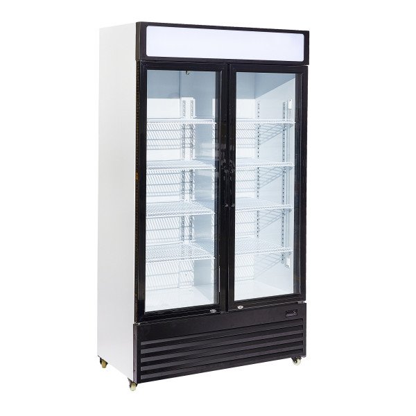 KÜHLSCHRANK 2 GLASTÜREN BEZ-750 GD