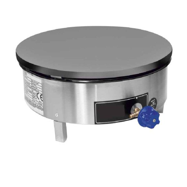 Piastra per Crepes a Gas - con 1 piastra da Ø 400mm