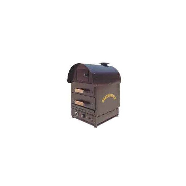 Forno per patate al forno elettrico - manuale - 3 kW - con 2 cassetti