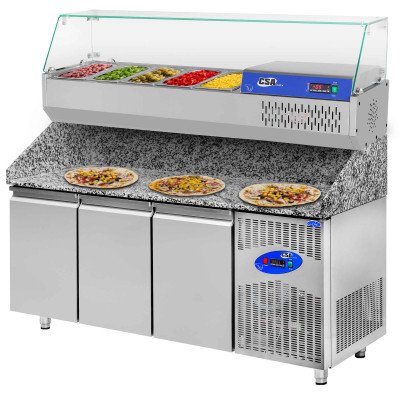 Pizza cooling tables