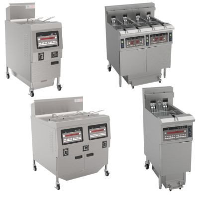 Deep fryer - with oil filter system / automatic basket lifting