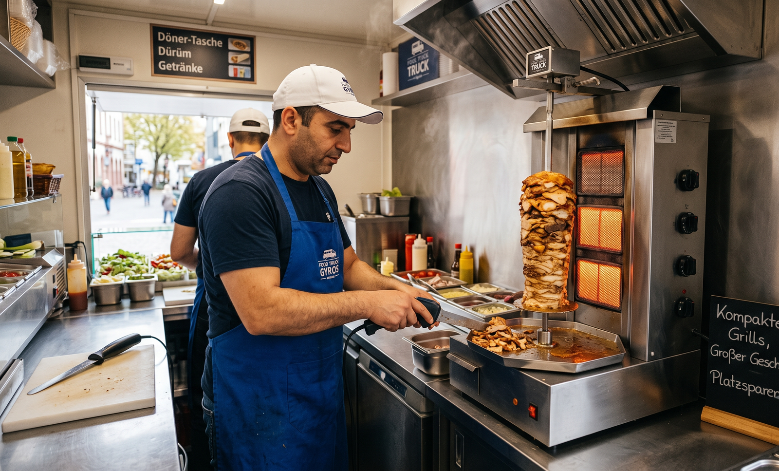 Kompakte Dönergrills für kleine Imbissbetriebe & Food Trucks – Platzsparende Lösungen für wenig Stellfläche