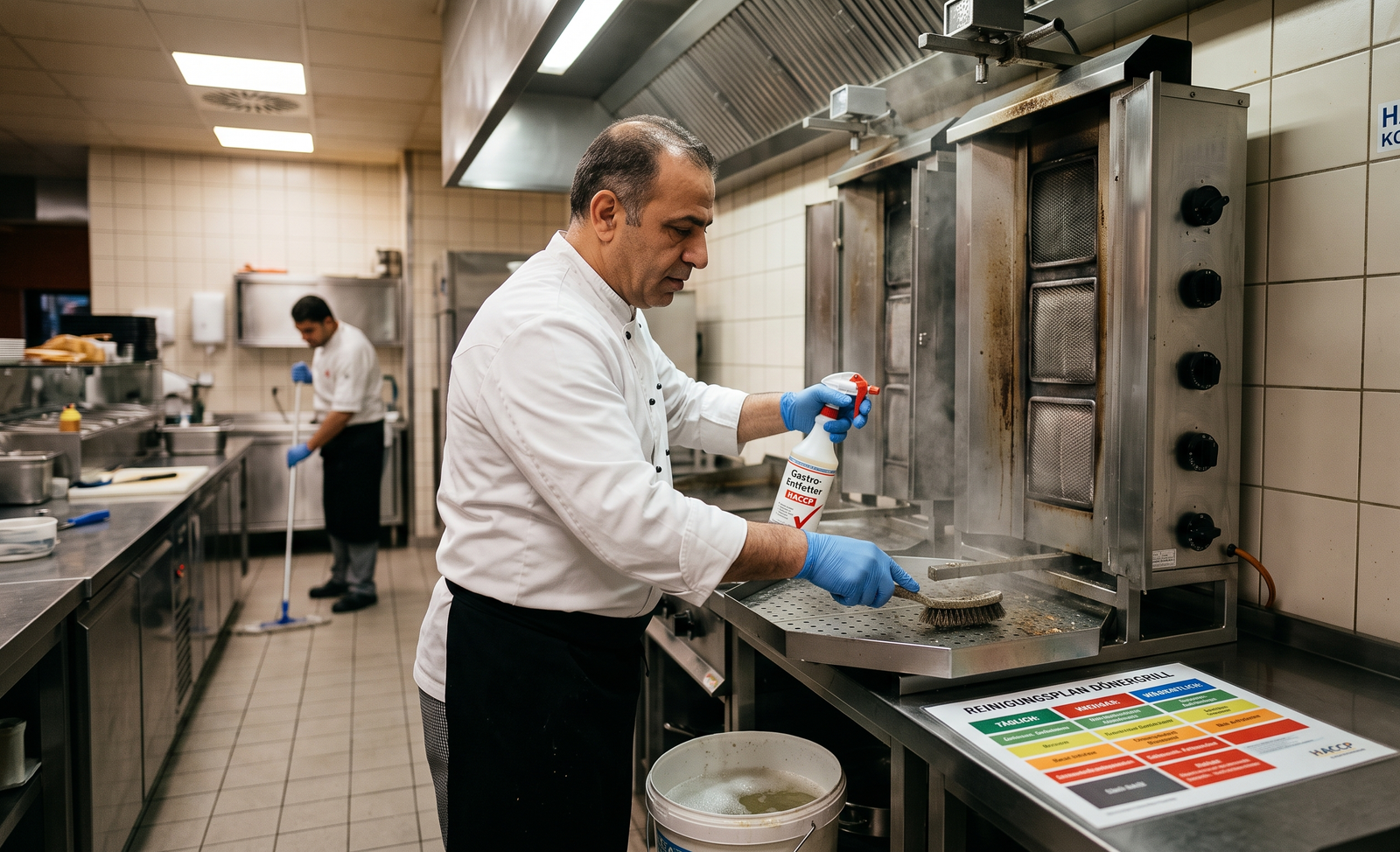Dönergrill richtig reinigen: Pflege & Hygiene im Gastrobetrieb nach HACCP und LMHV