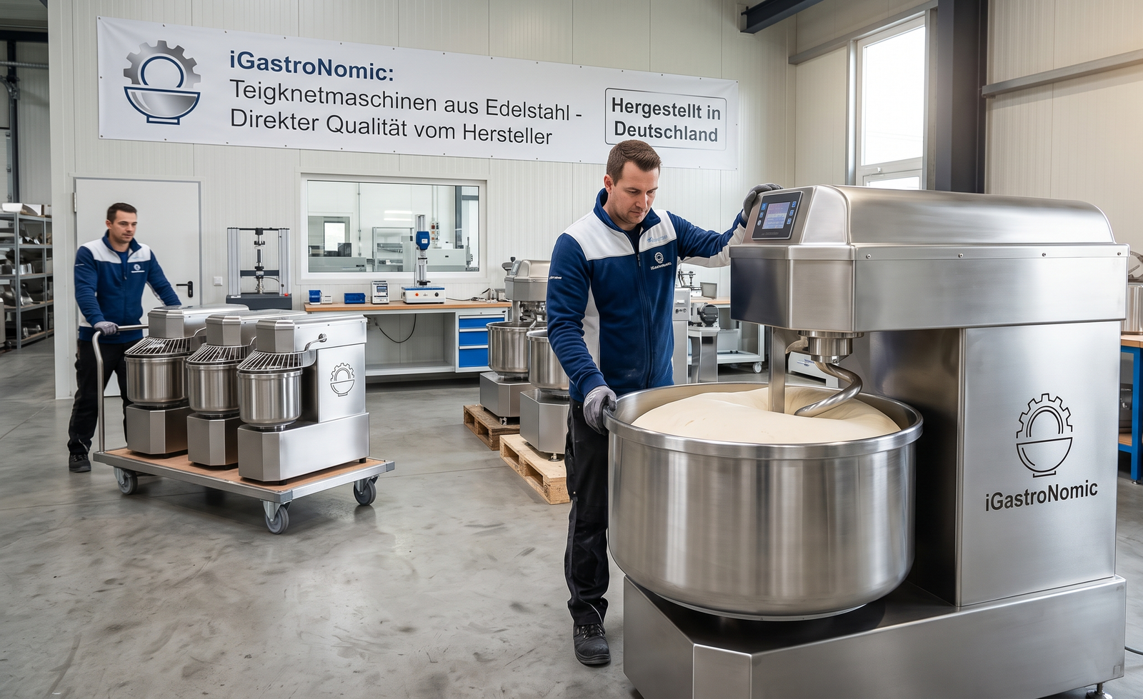 Perfect Doughs & Top-Quality Stainless Steel Dough Mixers – Discover Exclusive Models Directly from the Manufacturer at iGastroNomic